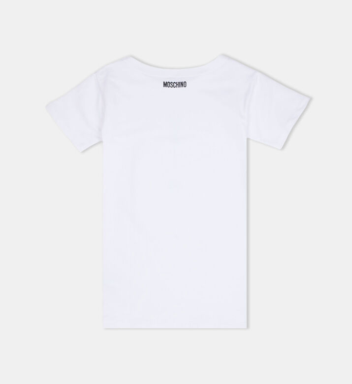 Cotton Sign-print T-shirt Dress