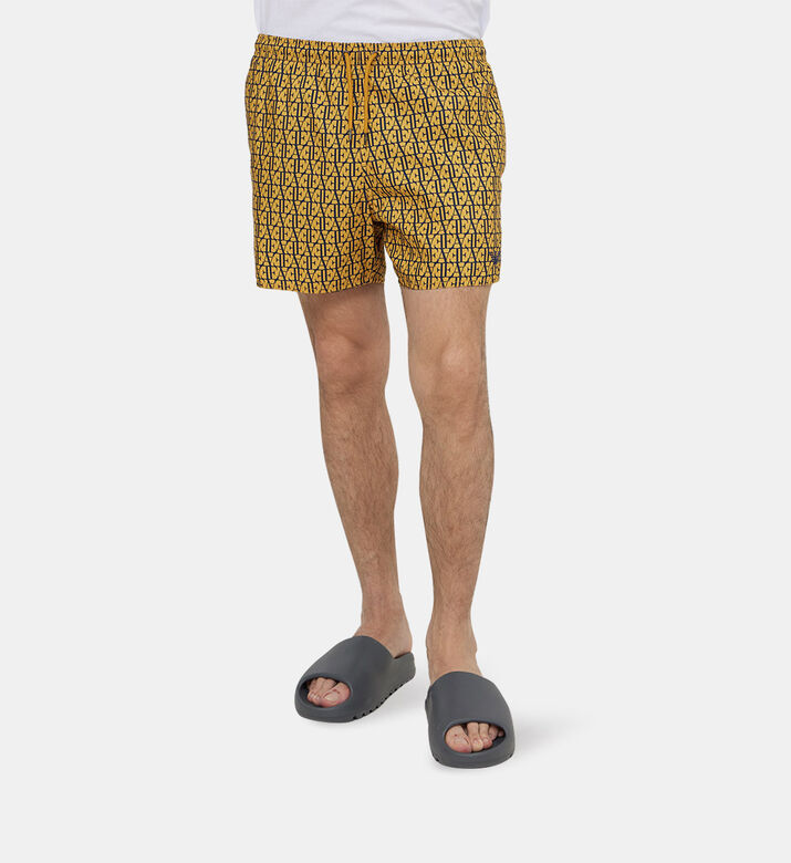 Drawstring Woven Swim Boxer