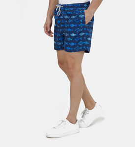 Men Aquarium Printed Swim Shorts