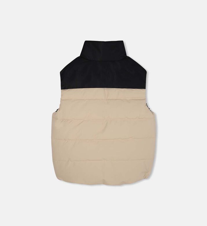 Sleeveless Side Pockets Puffer Jacket