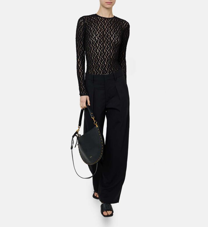 Gaelle Lace Floral-print Top