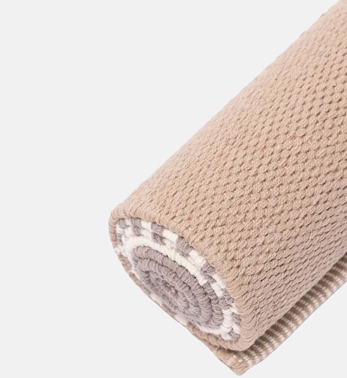 Home Deco and More Arissa Cotton Reversible Kitchen Rug, Grey, 70x140-cm, Packshot View