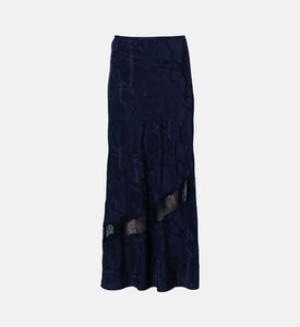 تنورة جايلال دانتيل مزينة بأزهار