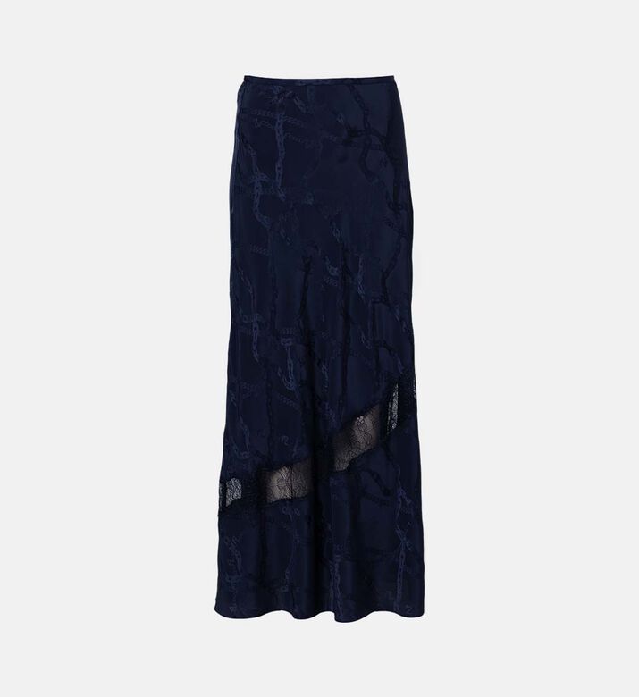 تنورة جايلال دانتيل مزينة بأزهار