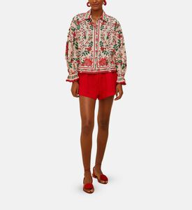 Flower Tapestry Long-sleeve Shirt Flower Tapestry Long-sleeve Shirt