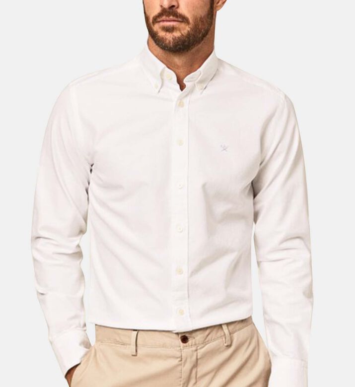 قميص بأزرار من قطن أكسفورد المغسول