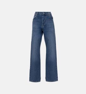 بنطال جينز بساق مستقيمة