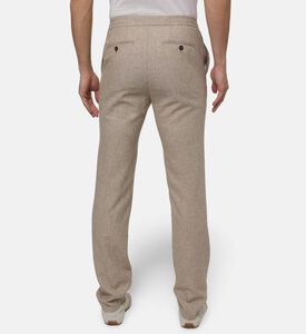 Pal Zileri Textured Tailored-fit Trousers, Model View
