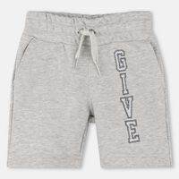 Embroidered Applique Fleece Shorts