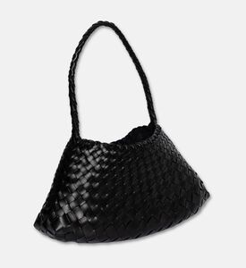 Dragon Diffusion Rosanna Woven Leather Baguette Bag, Black, Packshot View