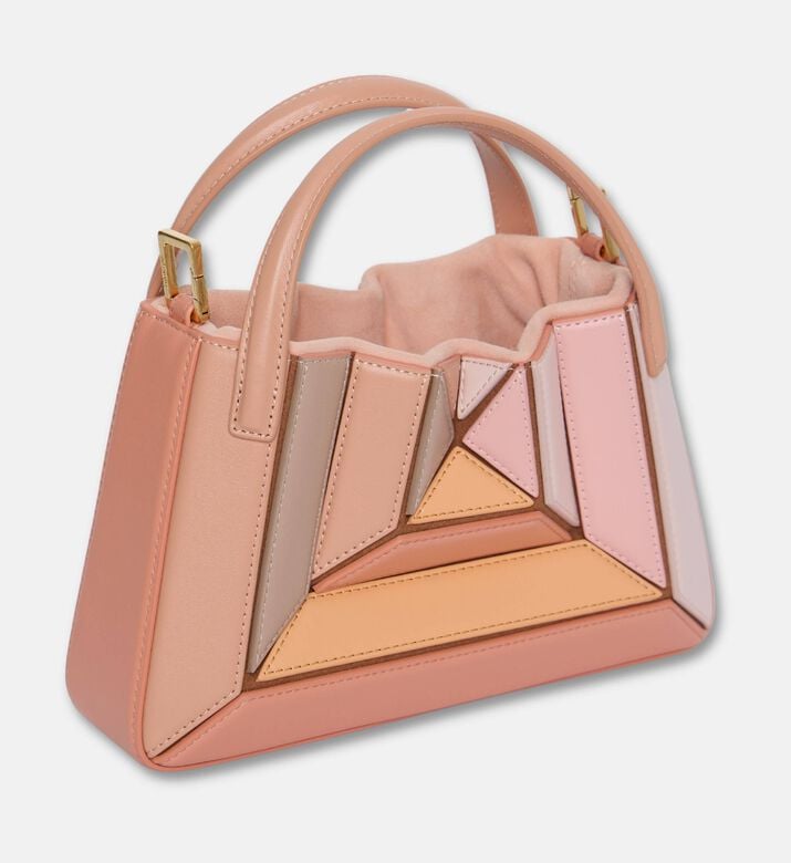 Mlouye Mini Sera Leather Top-handle Bag, Peach, Packshot View
