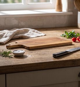 Estia Allure Cutting Board, Beige, 25-cm, Model View