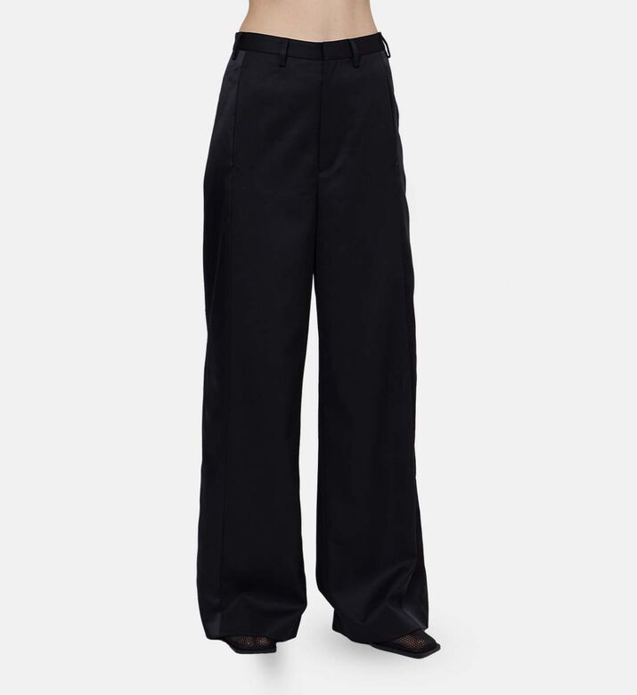 Structured Wide-leg Trousers