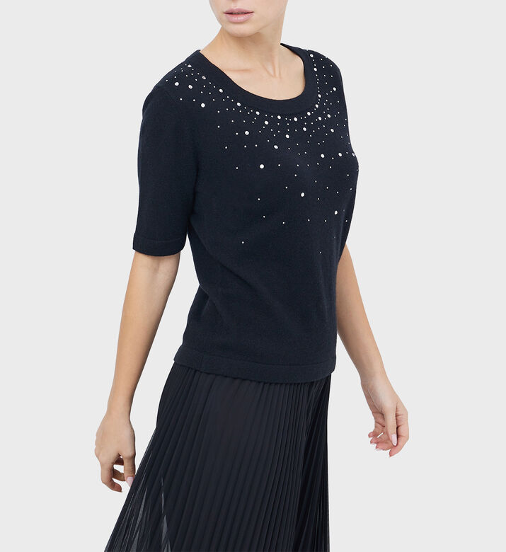 الكشمير حجر الراين سترة