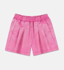 DKNY Elastic Waistband Slip Pockets Shorts, Pink, 4y, Packshot View