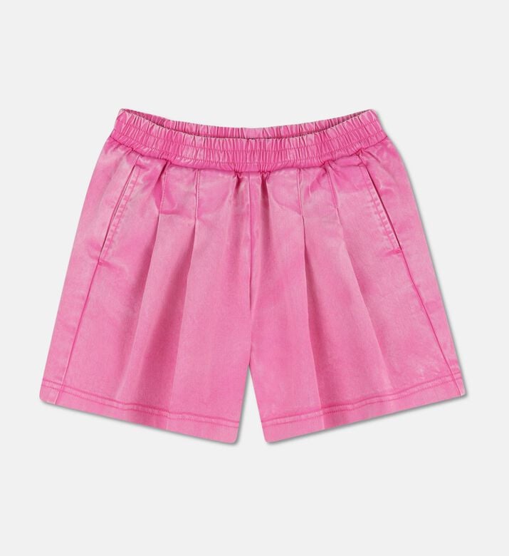 DKNY Elastic Waistband Slip Pockets Shorts, Pink, 4y, Packshot View