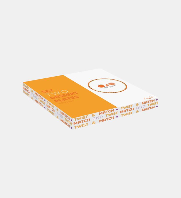 Orange 2-piece Side Plate Set