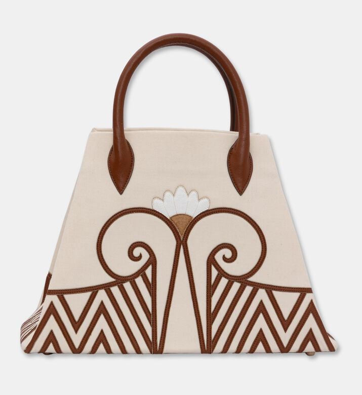 Arad Ghaderian Sousa Cream Patchwork Tote, Packshot View