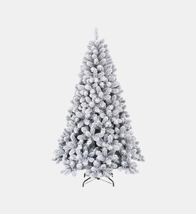 Home Deco and More Small Snowy Flocked Tree, White, 240-cm, Packshot View