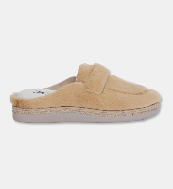 Salvi Flexible Faux-fur Slippers, Brown, Eu-38, Packshot View