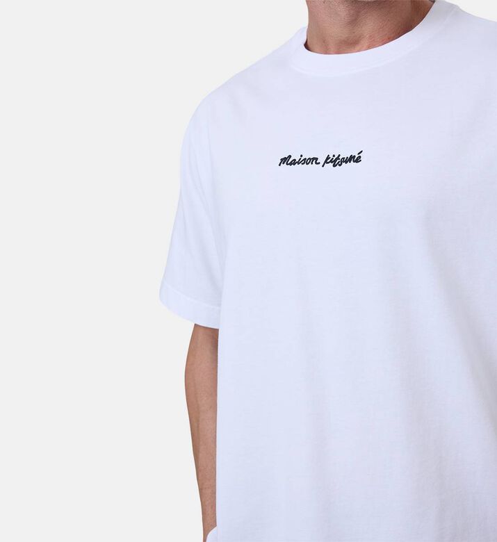 Cotton Front Logo Crewneck T-shirt