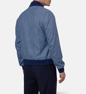 Pal Zileri Full-zip Front Straight-cut Bomber Jacket, Model View