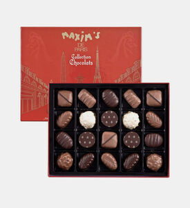 علبة شوكولاته حمراء من 22 قطعة