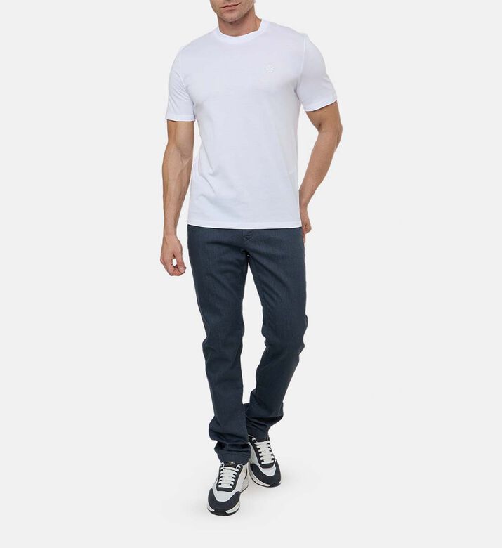 Cotton Logo-embroidery Crewneck T-shirt Cotton Logo-embroidery Crewneck T-shirt