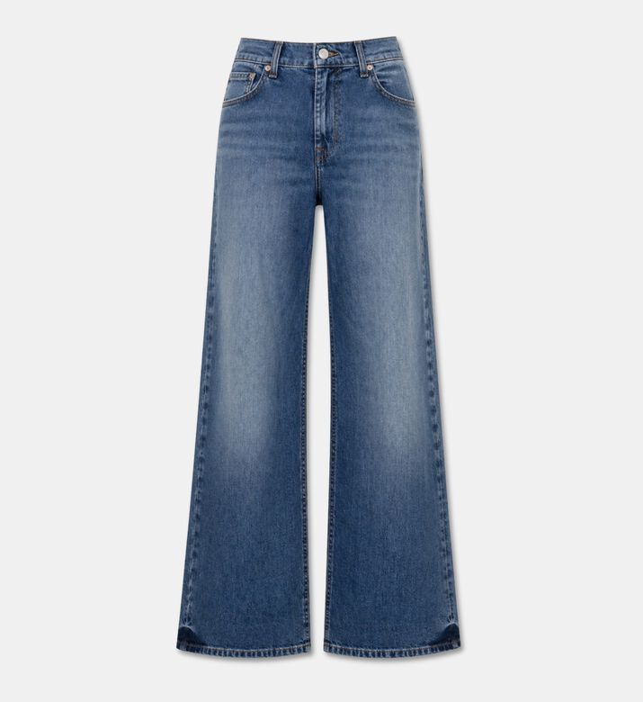 7 for All Mankind Flared Cotton Denim Pants, Packshot View