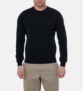 Knit Fox-embroidery Long-sleeve Sweater Knit Fox-embroidery Long-sleeve Sweater