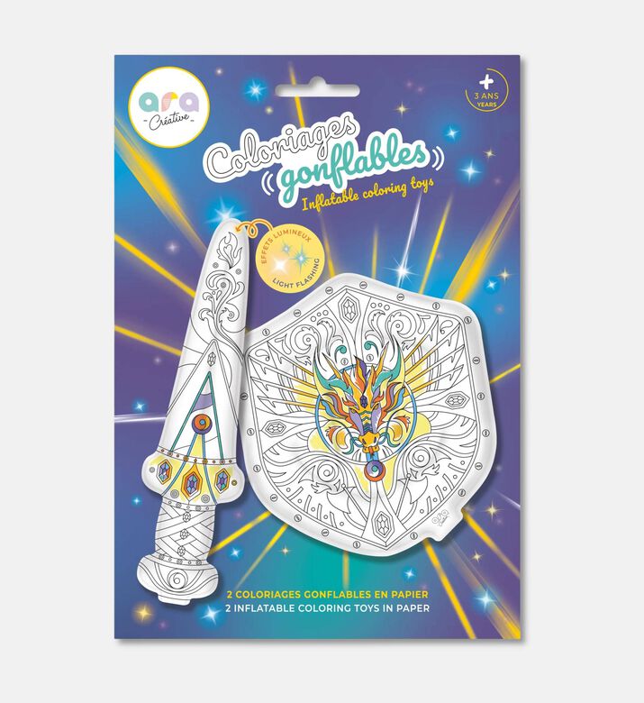 Ara creative Inflatable Coloring Sword Shield Set, Packshot View