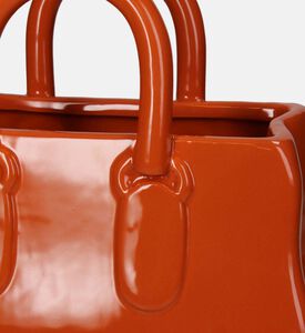 مزهرية فخار ناعم بشكل حقيبة تسوق