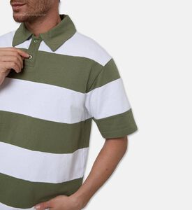 Axel Arigato Two-tone Striped Polo Shirt, Model View