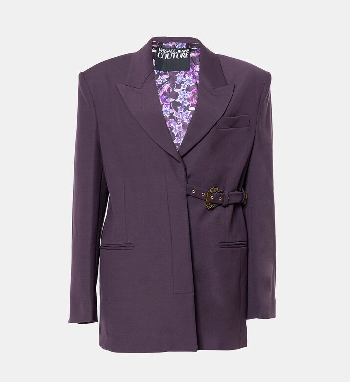 Side Buckle Oversized Blazer