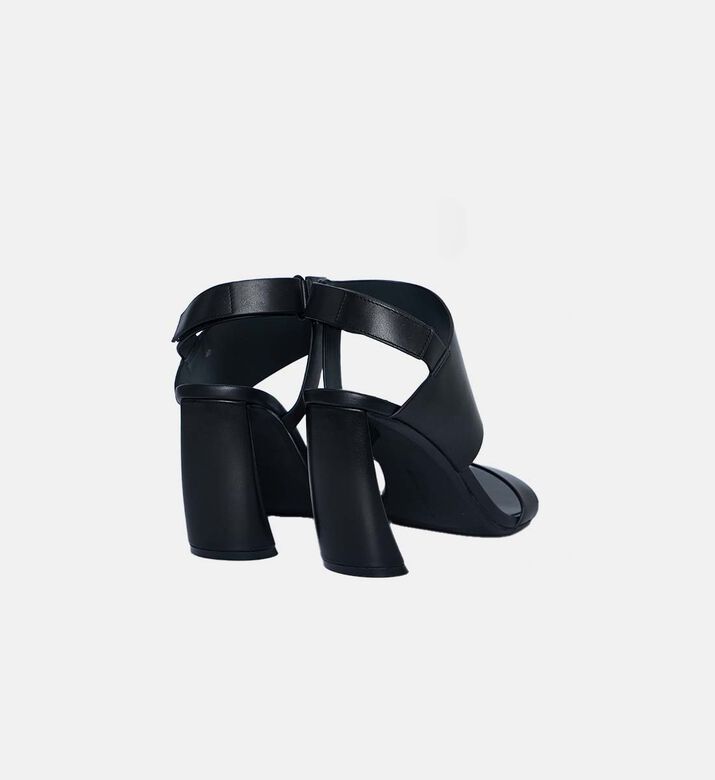 Curved Heel Ankle Strap Sandal