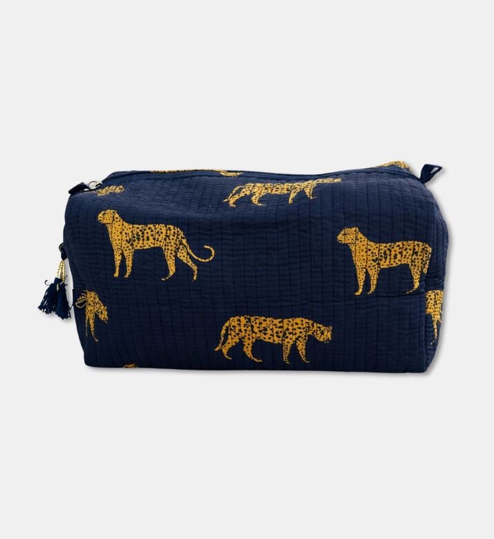 Tohfa Luxe Cora Handmade Block Printed Large Pouch, Packshot View