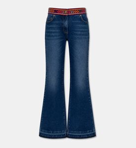 Luisa Spagnoli Embroidered Waistband Pants, Packshot View