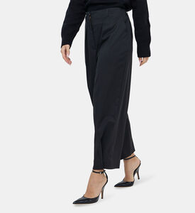 بنطال صوف إيفا للكاحل بأزرار