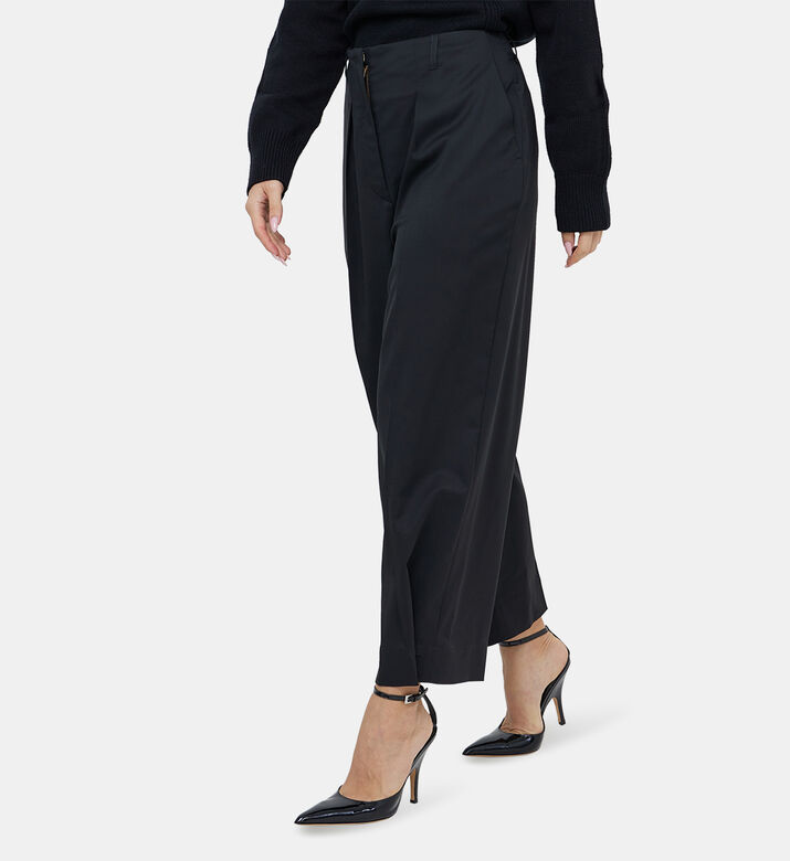 بنطال صوف إيفا للكاحل بأزرار