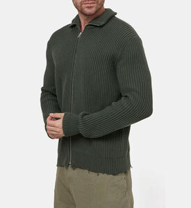 جاكيت قطن مضلع