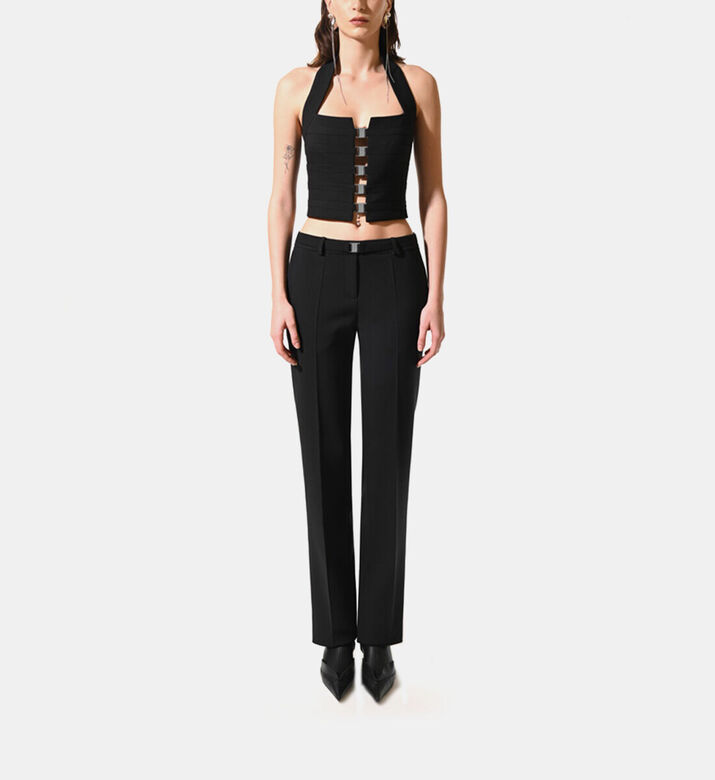 Materiel Tbilisi LLC Buckle Waist Straight-leg Pants, Model View