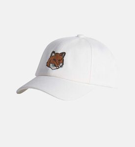 Fox-embroidery Curved Hem Cap