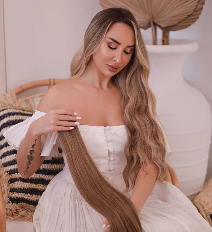 Youmi Beauty La Salty Caramel Clip-in Hair Extension, Packshot View