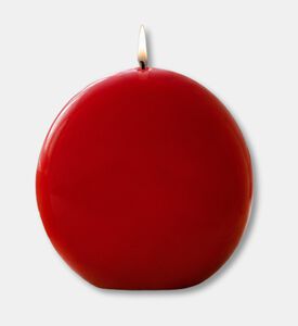 Graziani Round Paraffin Wick Candle, Burgundy, 12-cm, Packshot View