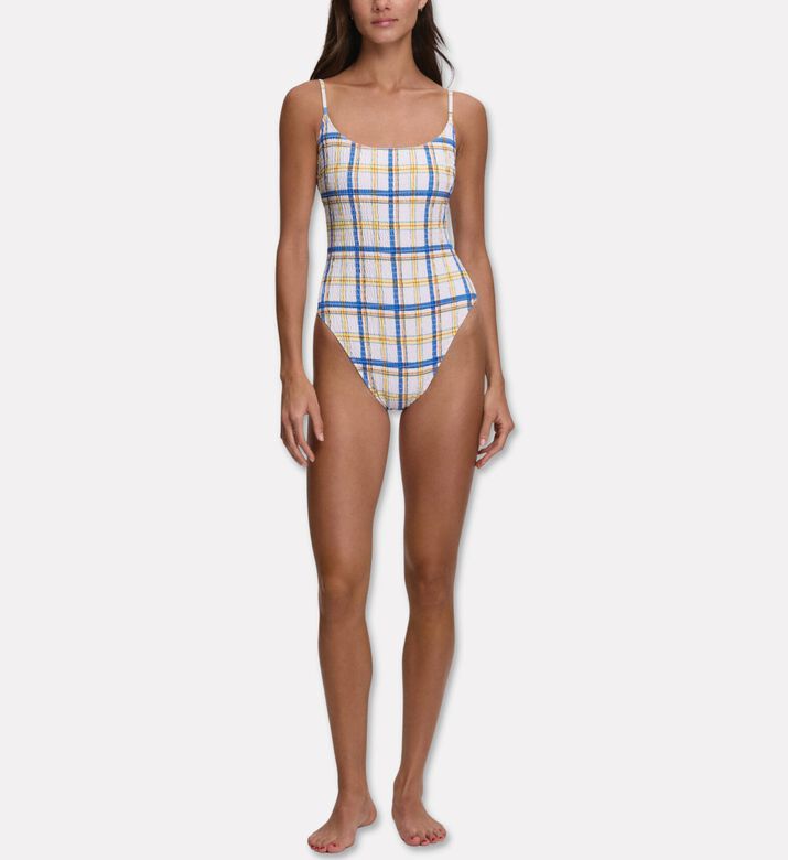 Polo by Ralph Lauren Scoop Neck One-piece Swimsuit, Model View
