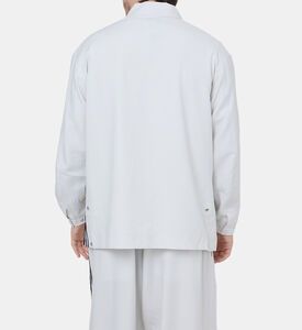 جاكيت بتفاصيل مخططة