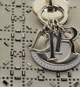 Dior Preowned Dior Cannage Strass Crystal Embellished Mini Lady Dior Tote, Packshot View