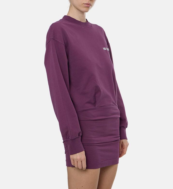 The Attico Embroidered Long-sleeve Mini Dress, Model View The Attico Embroidered Long-sleeve Mini Dress, Model View