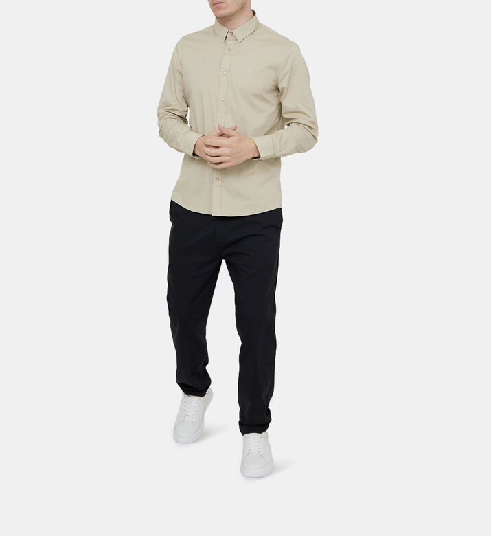 Slim Cotton Poplin Stretch Shirt