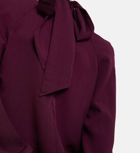 Rowen Rose Blou Oversized, Model View